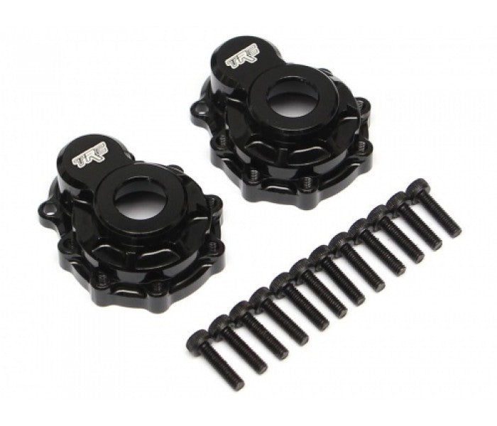 Team Raffee ALUMINUM REAR PORTAL DRIVE AXLE MOUNT (2) BLACK