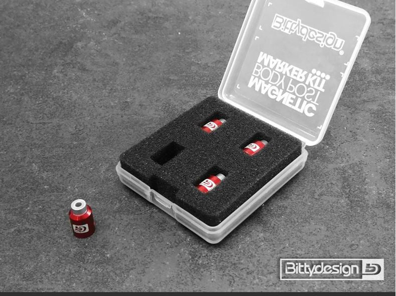 Bittydesign 1/10 Magnetic Body Post Marker Kit (Red)