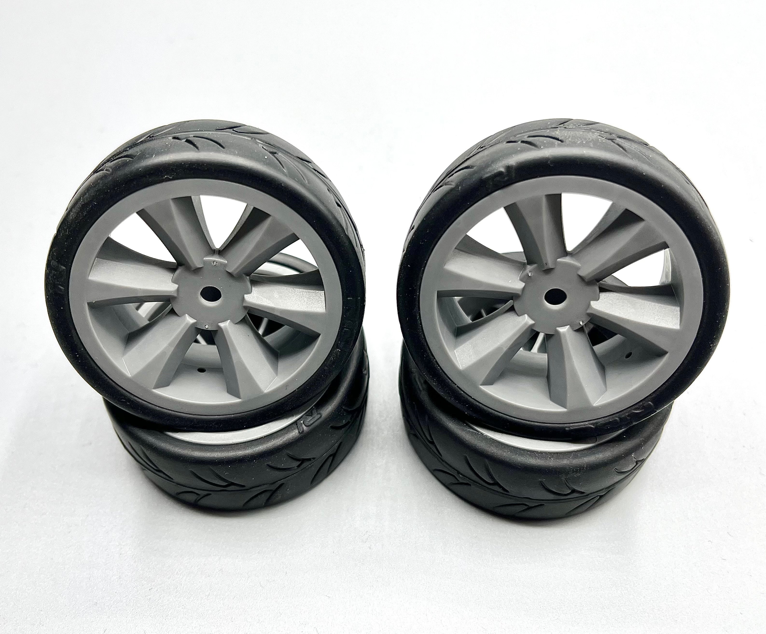 USGT belted pre glued tires ( Edge wheel, grey) (4) USGT belted tires.