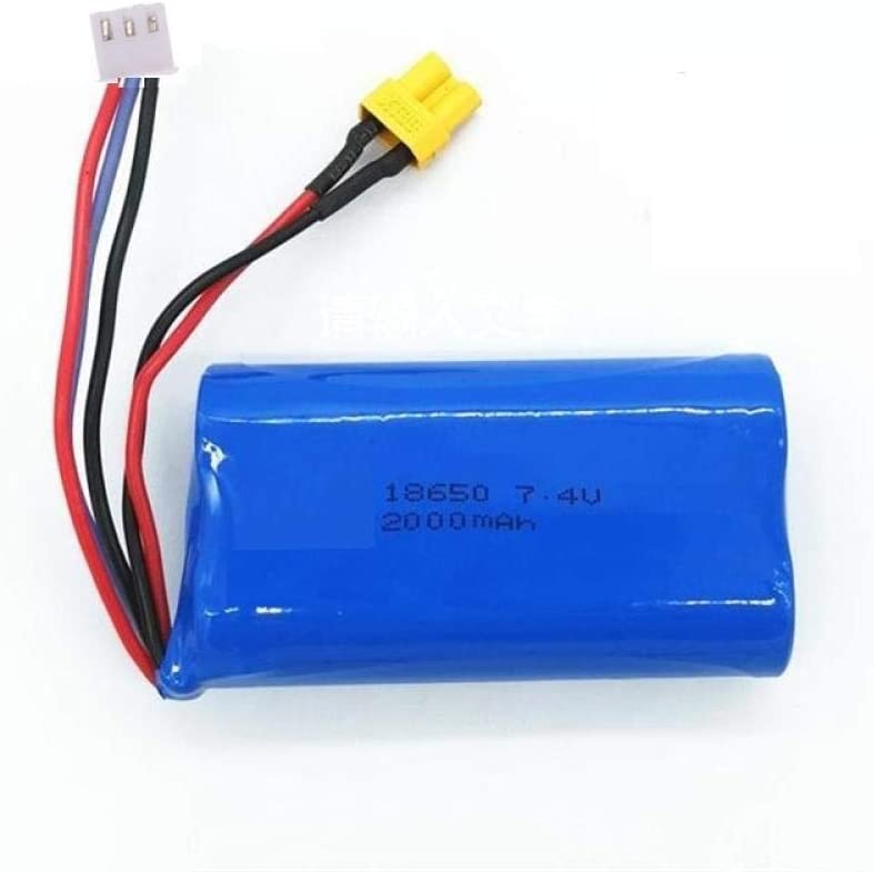RC-PRO 7.4V 2000mAh Li-ion Rechargable Battery XT30 Plug for HUINA 1580 1583