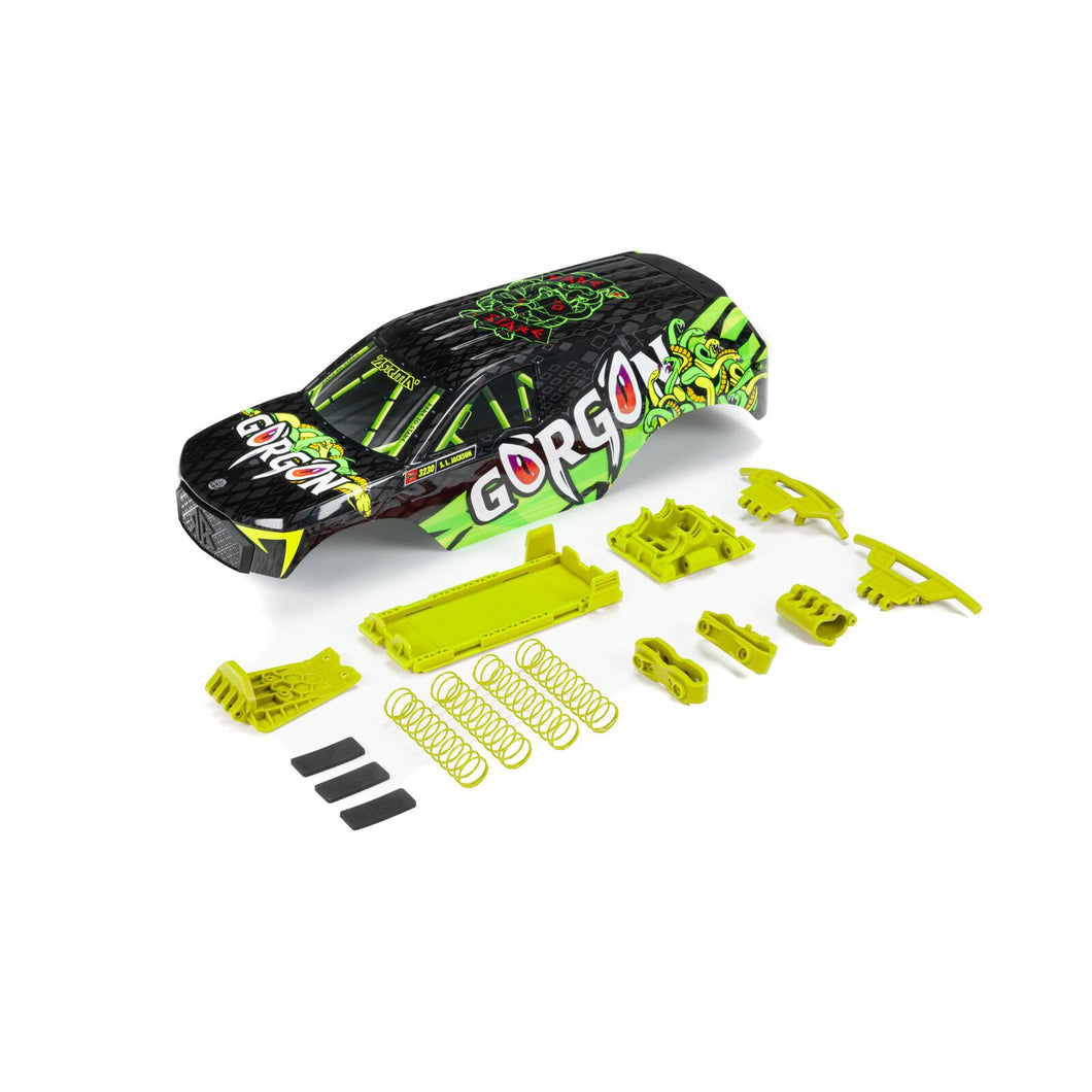 Arrma GORGON Painted Decaled Body Set, Fluorescent Yellow