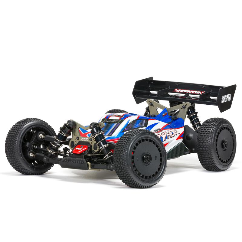 Arrma 1/8 TLR Tuned TYPHON 6S 4WD BLX Buggy RTR, Red/Blue