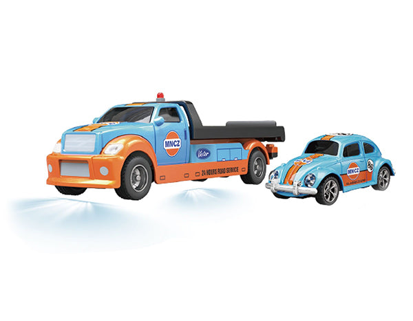 Mini R/C 1/64 R/C Tow truck with Beetle