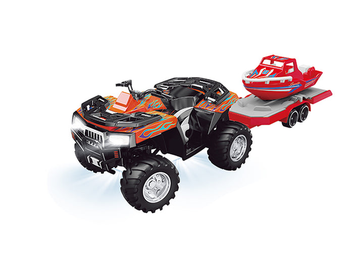 Mini R/C 1/64 R.C ATV with Jetski with APP control
