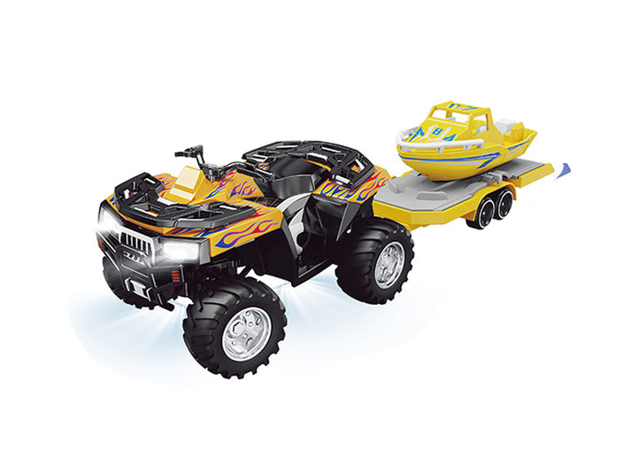 Mini R/C 1/64 R.C ATV with Jetski with APP control
