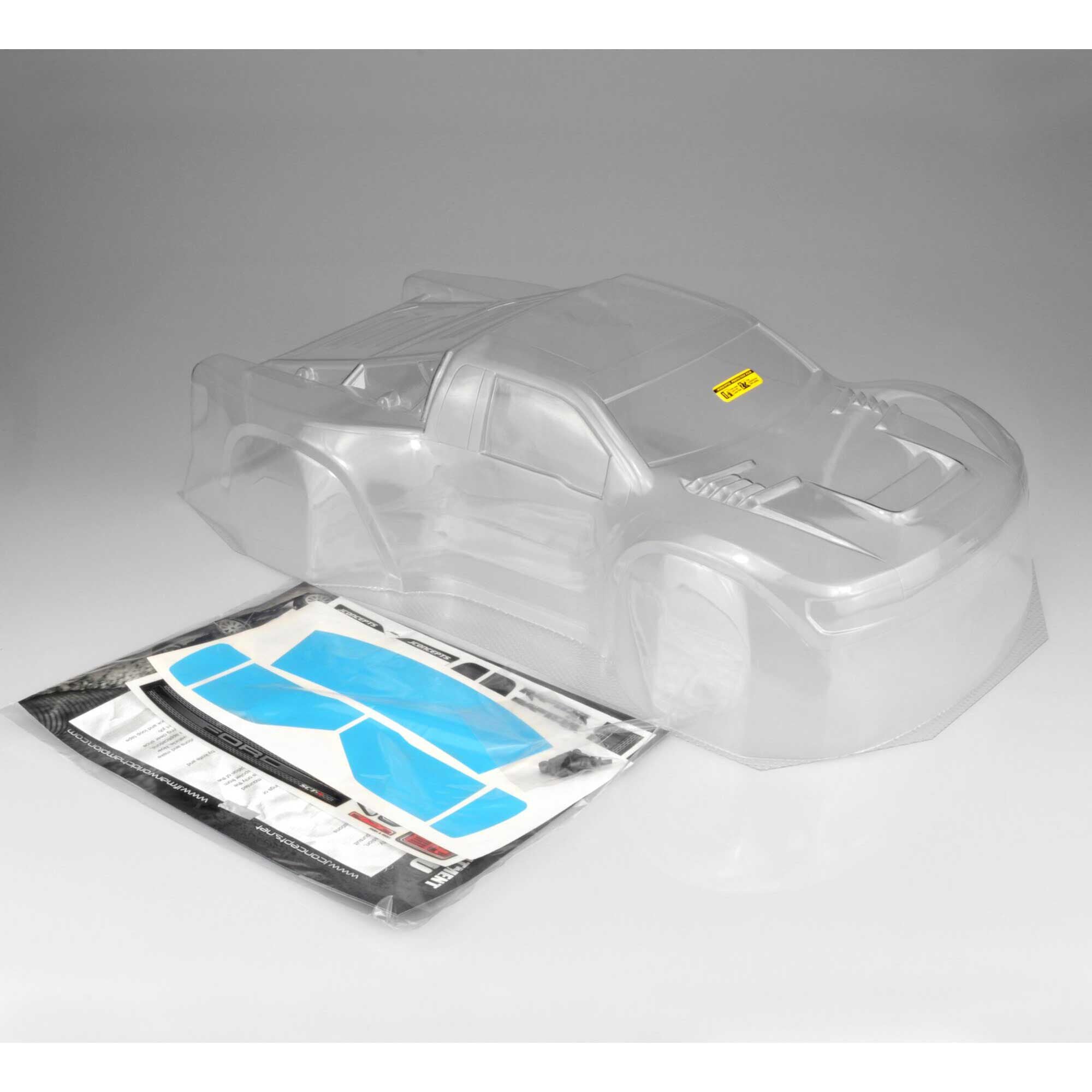 Jconcepts 1/10 Illuzion Clear Body Ford Raptor SVT: Short Course