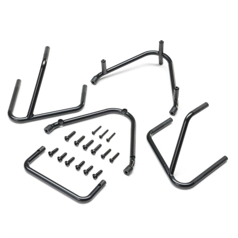 Losi Bumper Set, Black: 22S Sprint