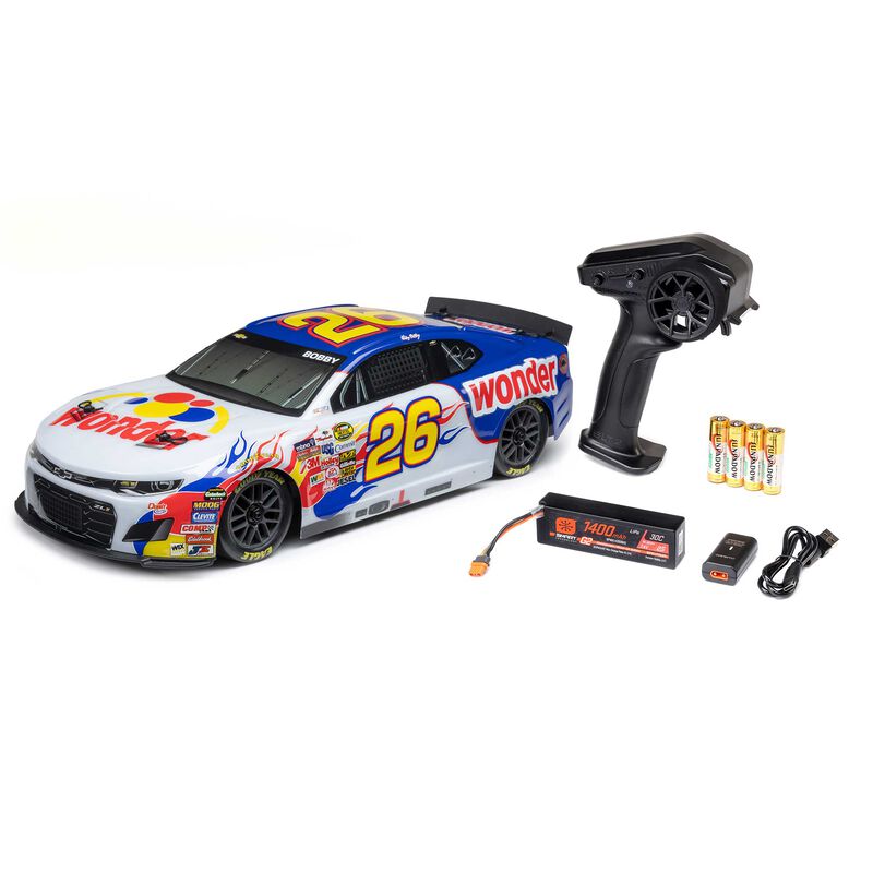 ** PRE-ORDER ** Losi 1/12 4WD NASCAR Ricky Bobby #26 Wonder Bread Chevrolet ZL1 RTR