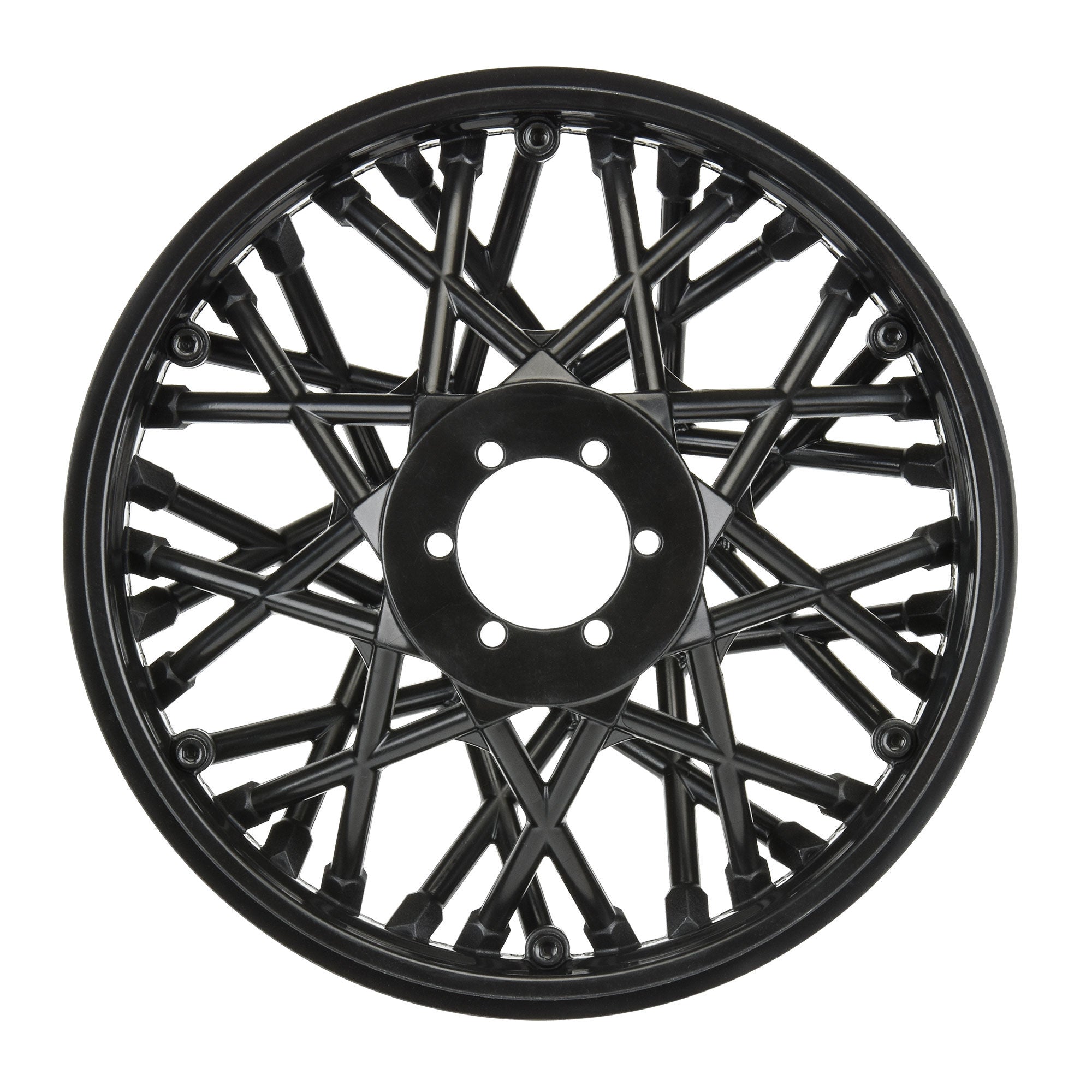 Pro-Line 1/4 Bullyspoke V2 Bead Rear Wheel Black: Promoto-MX