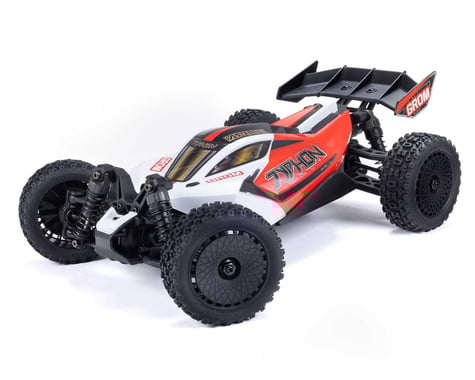 Arrma Typhon Grom MEGA 4WD 380 Brushed 1/18 Buggy RTR (Red/White) w/SLT2 2.4GHz Radio, Battery & Charger