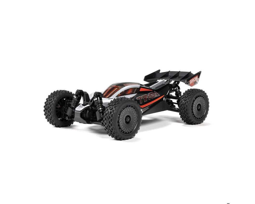 Arrma Typhon Grom 223S BLX 1/14 Brushless RTR 4WD Buggy (Black/Silver) w/SLT2 2.4GHz Radio & DSC