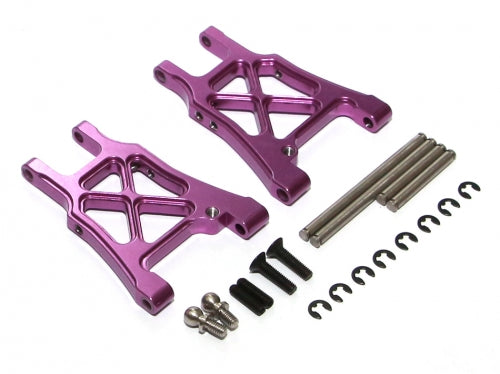 Boom Racing Aluminum Rear Arm With Screws - 1 Pair Purple for HPI Sprint 2