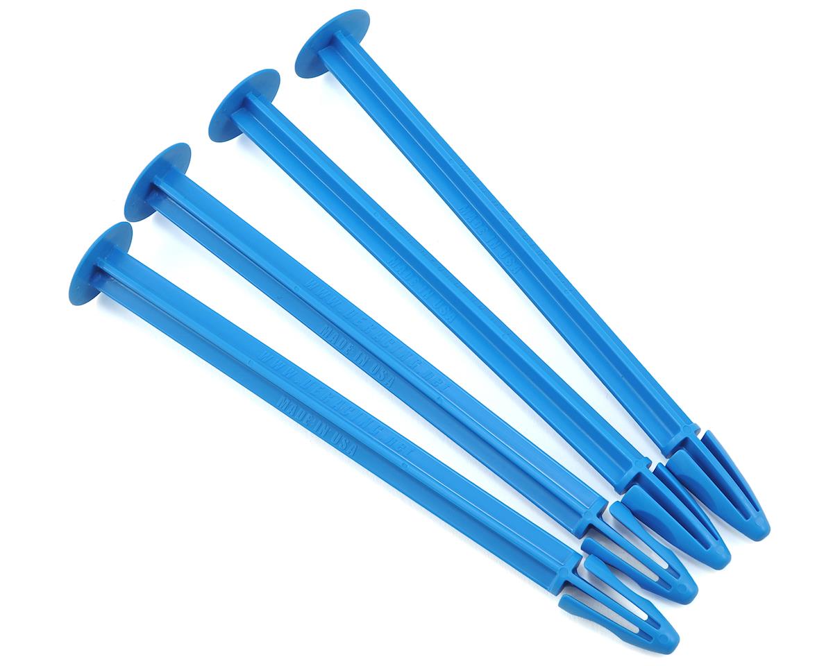 DE Racing 1/8 Buggy Tire Spikes (Blue) (4)