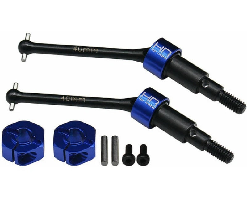 Hot Racing HD Steel Narrow Rear CVD Axles Drive Shafts, for GROM