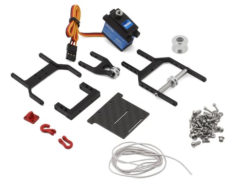 Injora Axial SCX24 1/24 Tow Truck Crane Kit & INJS2065-360 Winch Servo (Black)