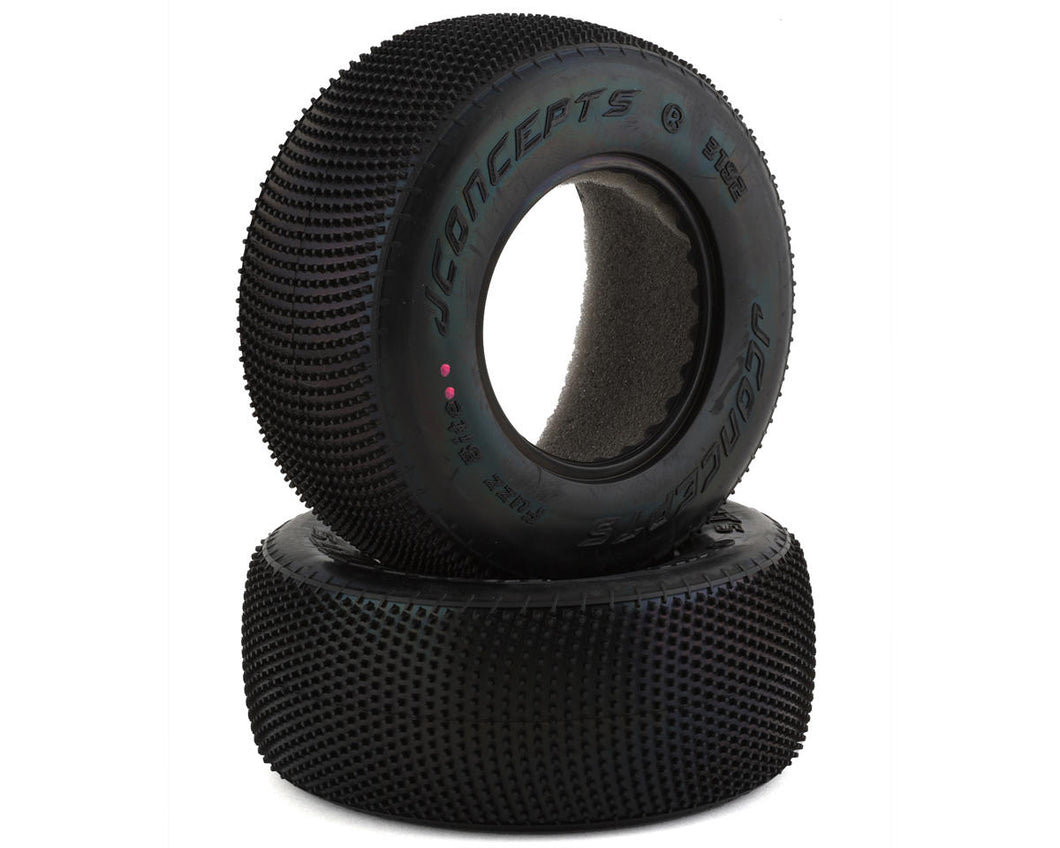 JConcepts Fuzz Bite Carpet Short Course Tire (2) (Pink)