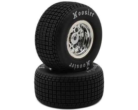 Losi 22S Sprint Rear Pre-Mounted Hoosier Tires (Chrome) (2) (Soft)