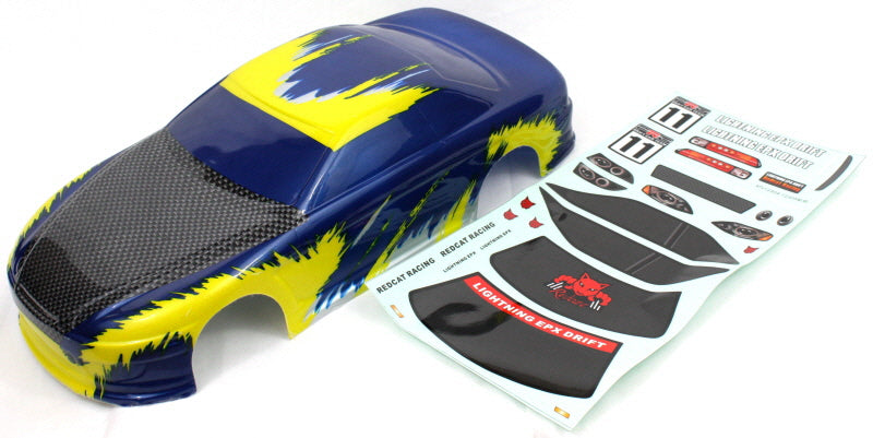 Redcat 1/10 On-Road Body (Blue/Yellow)(1pc)