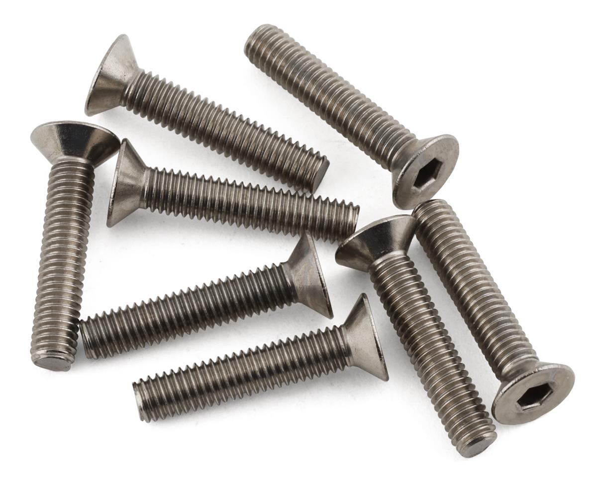Mugen Seiki 3x16mm SJG Flat Head Titanium Screw (8)