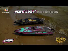 Load and play video in Gallery viewer, Pro Boat Recoil 2 V2 26&quot; Brushless Deep-V Self-Righting RTR Boat (Shreddy) w/2.4GHz Radio System &amp; Smart ESC
