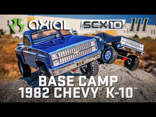 Load and play video in Gallery viewer, Axial SCX10 III 1982 Chevy K10 &quot;Base Camp&quot; RTR 4WD Rock Crawler (Blue) w/2.4GHz Radio
