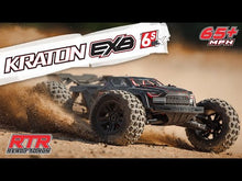 Load and play video in Gallery viewer, Arrma Kraton 6S EXB RTR 1/8 4WD Brushless Monster Truck (Black) w/DX3 2.4GHz Radio, Smart ESC &amp; AVC
