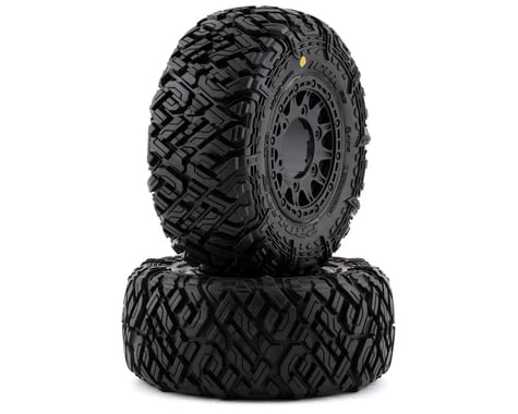 Pro-Line Icon SC Pre-Mounted Tires w/Raid Wheels (Black) (2) (M2) w/Removable 12mm Hex