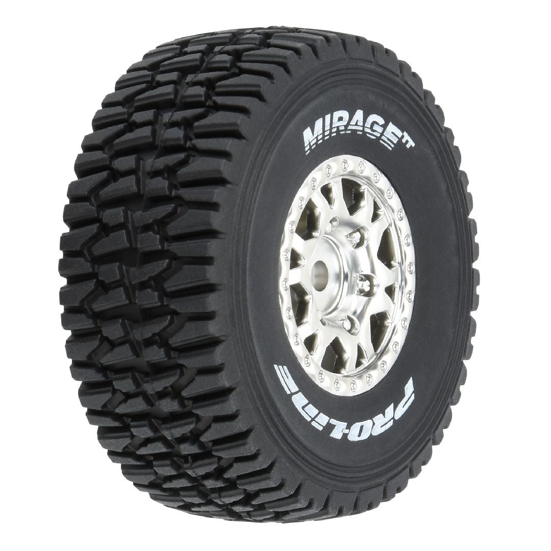 Pro-Line Mirage TT F/R Tires 12mm Hex Satin Silver Impulse (4)