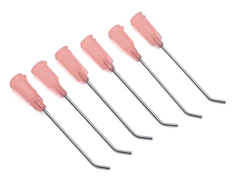 Raceform Metal Angled Tire Gluing Nozzle (Pink - for Water Thin CA) (6)