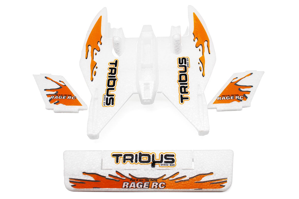 Rage RC Foam Parts Set with Orange Decals; Tribus