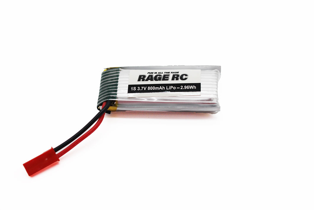 Rage Rc 1S 3.7V 800mAh LiPo Battery; Tribus