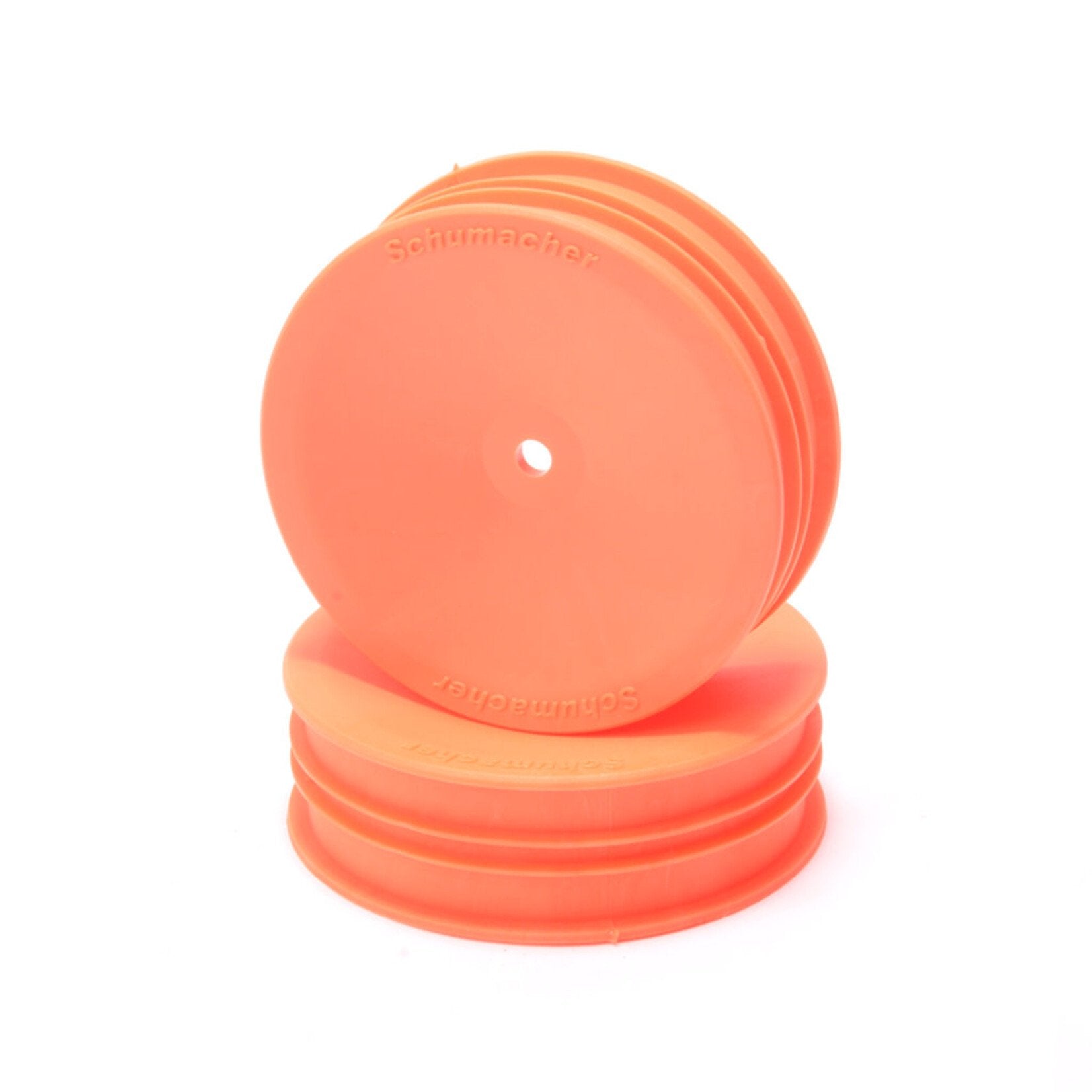 Schumacher Wheel; Hex - Front Slim - 2WD - Orange -pr