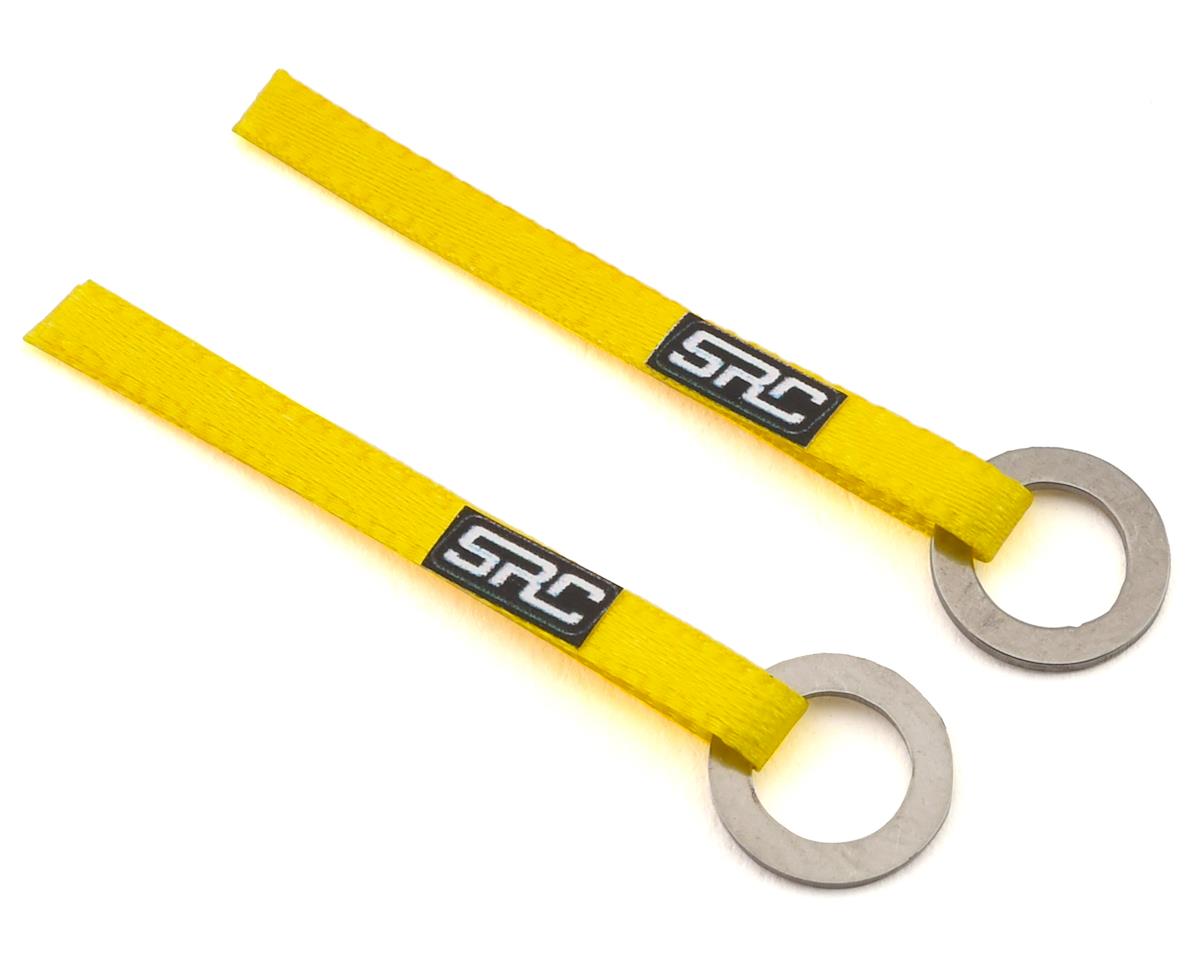 Sideways RC Scale Drift Nylon Tow Sling w/Ring Hook (Yellow) (2)