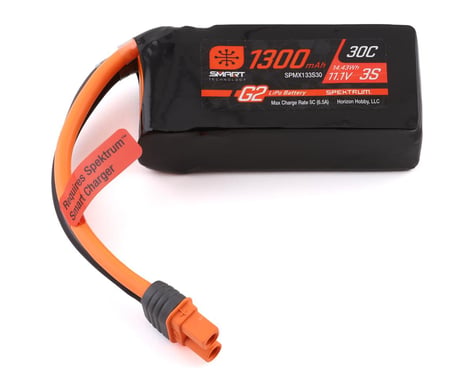 Spektrum 1300mAh 3S 11.1V 30C Smart G2 LiPo IC3