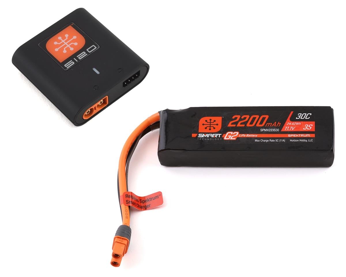 Spektrum Smart G2 Powerstage Air Bundle 3S 850mAh LiPo Battery / S120 Charger · Modelsport Spektrum Smart G2 Powerstage Air Bundle 3S 850mAh LiPo Battery / S120 Charger · Modelsport