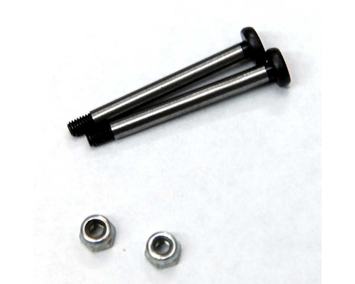 ST Racing Concepts Polished Steel Rear Outer Hinge Pin Set for Traxxas Slash w/Lock Nuts (Silver)
