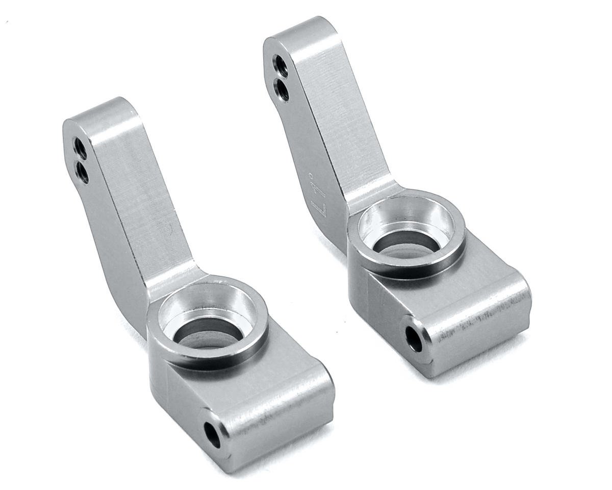 ST Racing Concepts Aluminum Rear Hub Carriers for Traxxas Slash/Stampede/Rustler (Silver) (1° Toe-In)