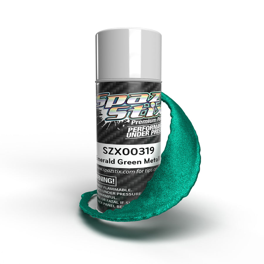 Spaz Stix Emerald Green Metallic Aerosol Paint, 3.5oz Can
