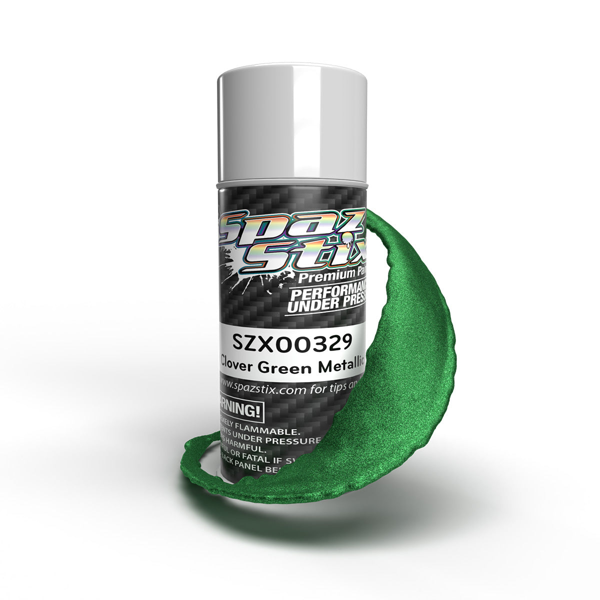 Spaz Stix Clover Green Metallic Aerosol Paint, 3.5oz Can