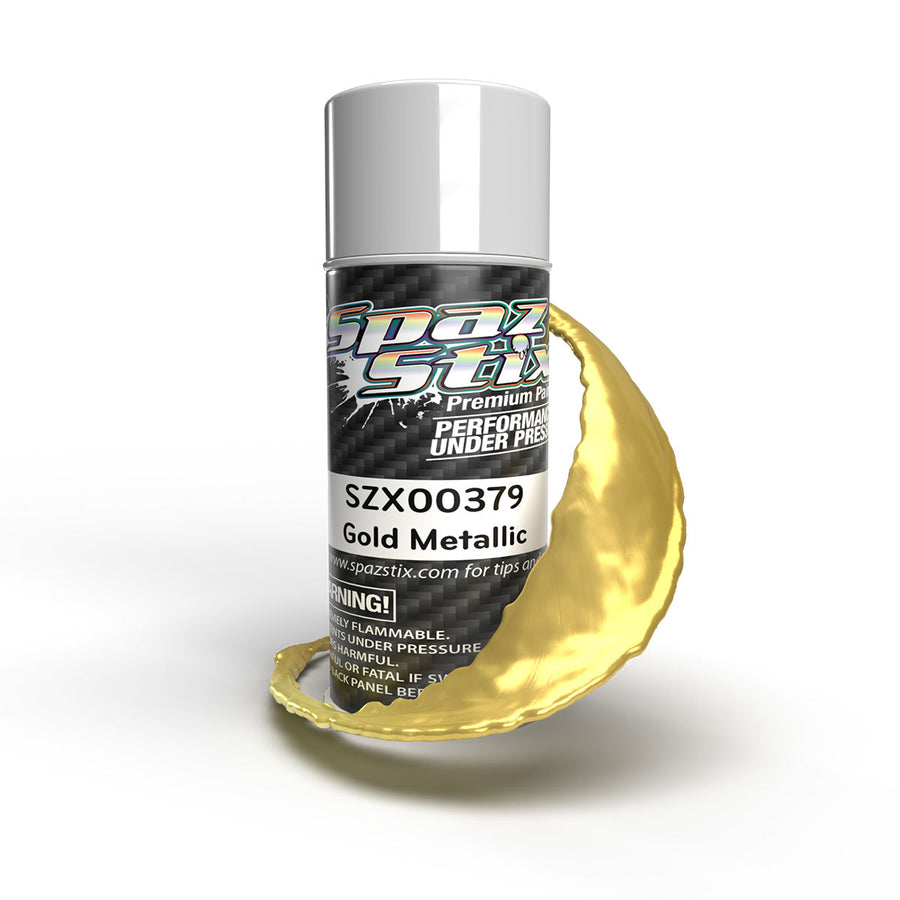 Spaz Stix Gold Metallic Aerosol Paint, 3.5oz Can