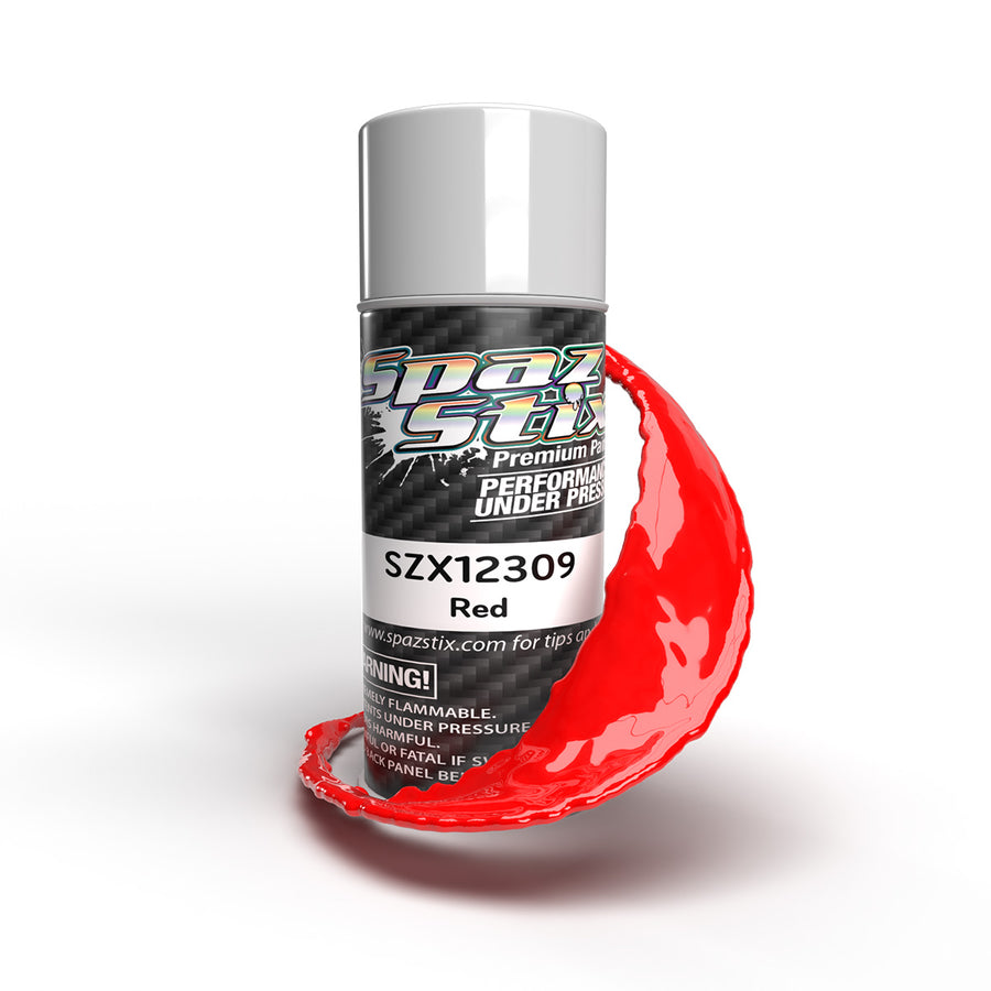 Spaz Stix Solid Red Aerosol Paint, 3.5oz Can