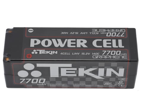 Tekin Power Cell 4S HV 140C LiPo Battery (15.2V/7700mAh) w/5mm Bullets