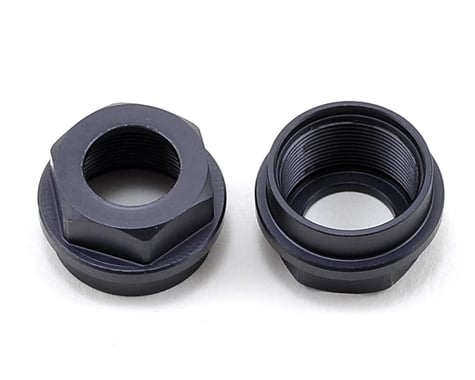 Tekno RC Aluminum Shock Cartridge Cap Set (Gun Metal) (2)