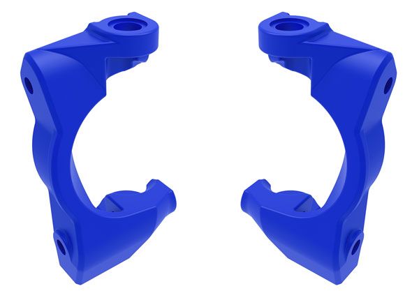 Traxxas Caster blocks (c-hubs), left & right (blue)