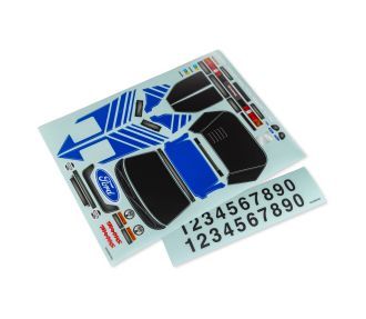 Traxxas Decal sheet, Mini Rally VXL (blue)