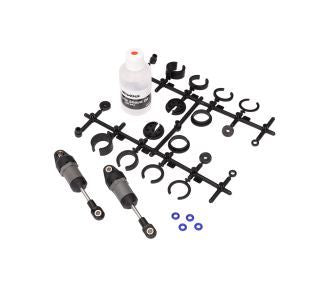 Traxxas Ultra Shocks short w/ spring pre-load spacers (2)-Gray