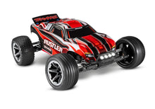 Load image into Gallery viewer, Traxxas Rustler 1/10 RTR 2WD Stadium Truck w/LED Lights, TQ 2.4GHz Radio, Battery &amp; DC Charger

