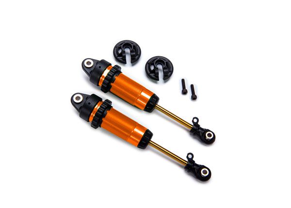Traxxas Shocks, GTR xx-long orange-anodized fully assembled (2)