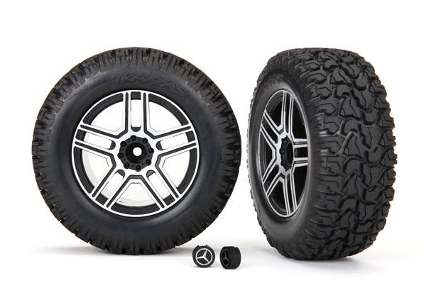Traxxas Tires and wheels, assembled, glued (2.6