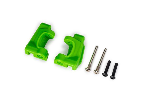 Traxxas Caster blocks, extreme heavy duty, green(2)(#9180/9181)